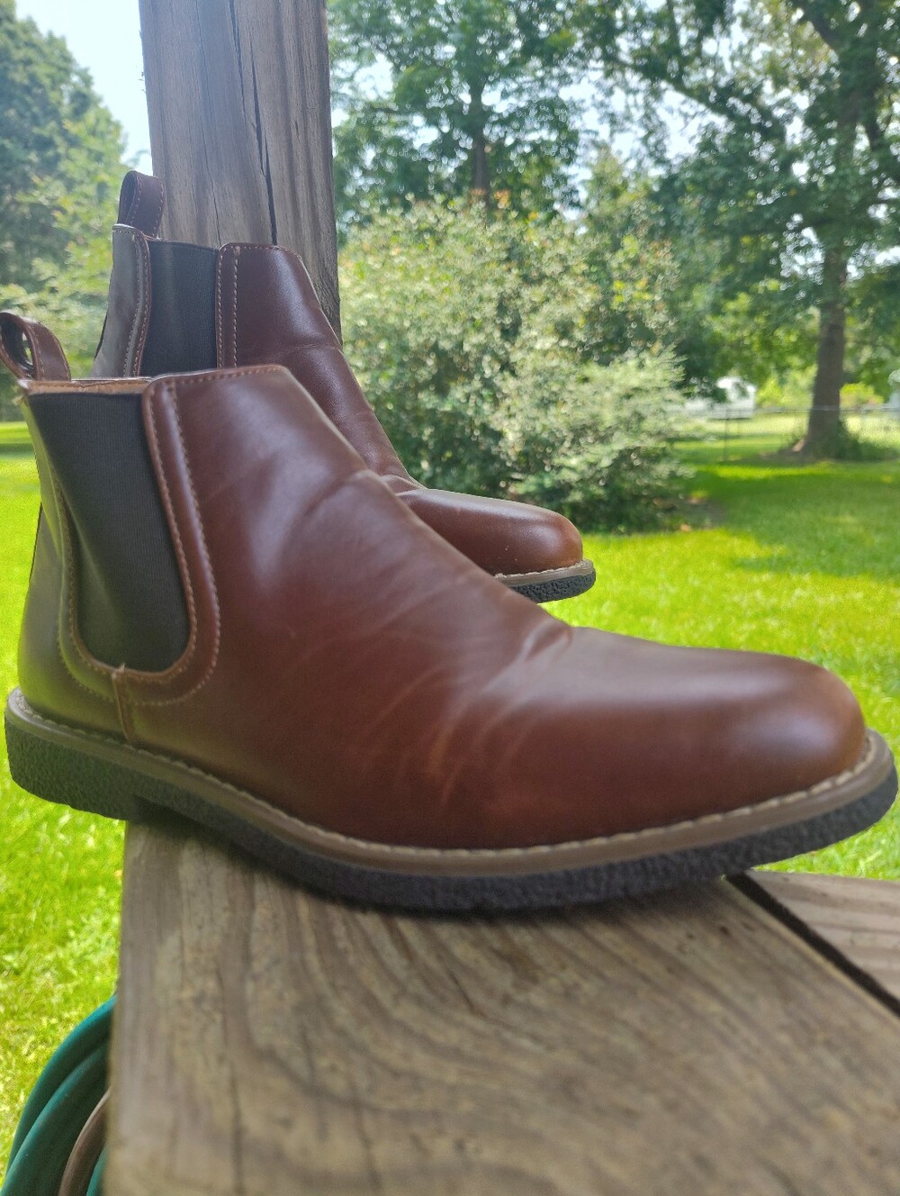 Deer Stags "Distressed Look" BIG KIDS Brown Chukka ZANE Boots